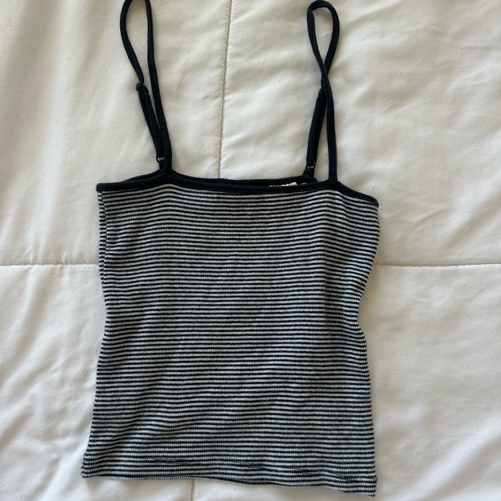 Levi's Black and White Striped Camisole